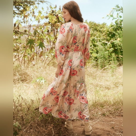 NWT The GREAT. The Vestige dress in echo rose print, designer 1 (small) - Picture 5 of 16